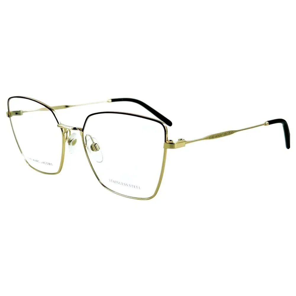 Marc Jacobs Marc 561 Womens Metal Eyeglass Frame NOA Gold Burgundy 56-16